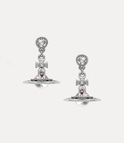 Vivienne Westwood New Petite Orb Earrings Silver Women
