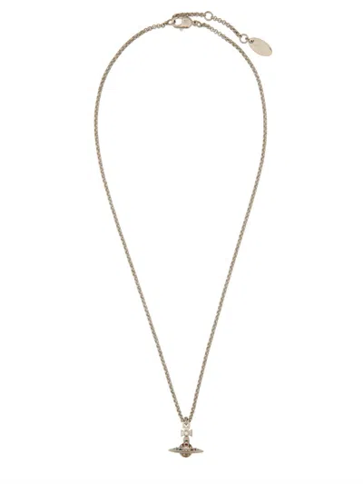 Vivienne Westwood New Petite Orb Necklace In Silver