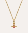 Vivienne Westwood New Petite Orb Pendant Gold Zirconia Women In Gold
