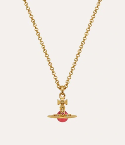 Vivienne Westwood New Petite Orb Pendant Gold Zirconia Women