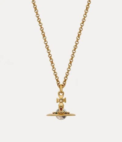 Vivienne Westwood New Petite Orb Pendant In Gold