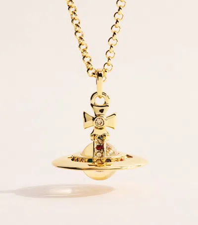 Vivienne Westwood New Tiny Orb Necklace In Gold