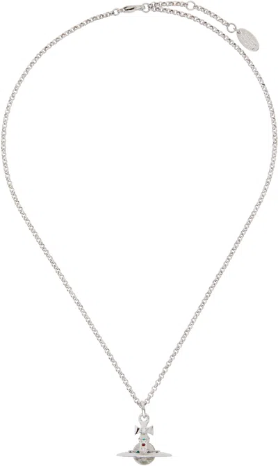 Vivienne Westwood New Tiny Orb Pendant Necklace In Metallic