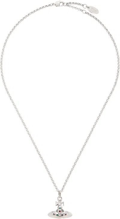 Vivienne Westwood New Tiny Orb Pendant Necklace In Brown
