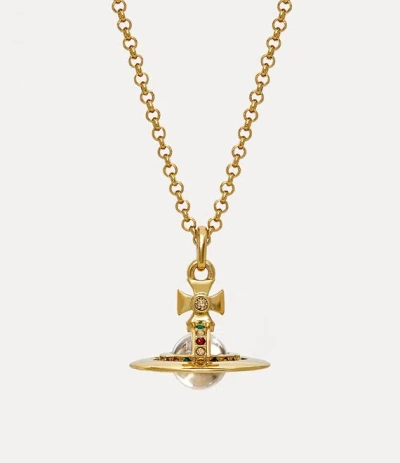 Vivienne Westwood New Tiny Orb Pendant In Gold
