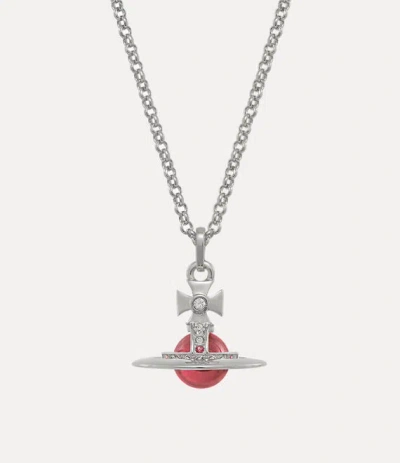 Vivienne Westwood New Tiny Orb Pendant Platinum Zirconia Women