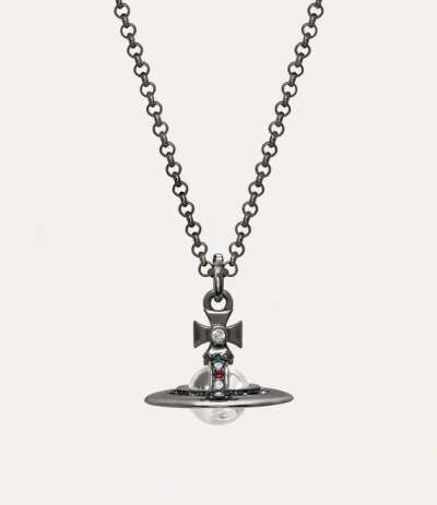 Vivienne Westwood New Tiny Orb Pendant Silver Swarovski Crystals Women