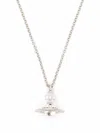 Vivienne Westwood New Tony Orb Pendant Necklace Woman Platinum In Metallic