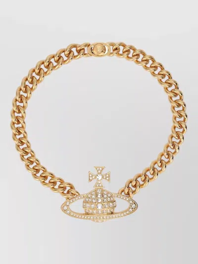 Vivienne Westwood Neysa Chain Link Brass Necklace In Gold
