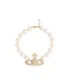 Vivienne Westwood Neysa Pearl Ball Necklace In White