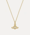 Vivienne Westwood Noella Pendant Necklace Gold Silver / Cubic Zirconia Women In Gold