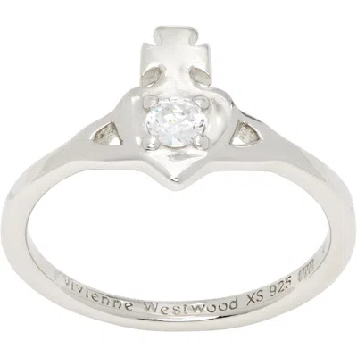 Vivienne Westwood Noella Ring In P102 Platinum / Whit