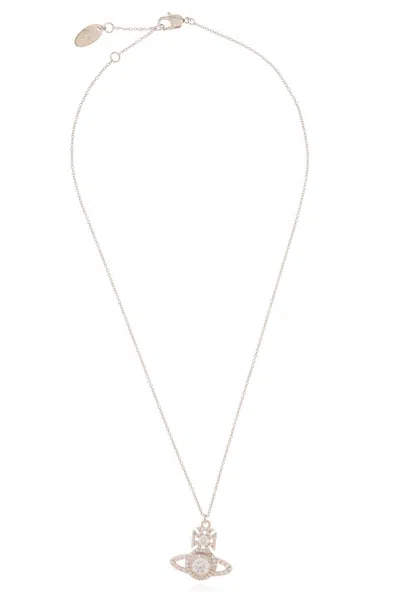 Vivienne Westwood Norabelle Orb Pendant Necklace In Silver