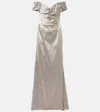 Vivienne Westwood Nova Cora Draped Gown In Silver