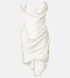 Vivienne Westwood Off-shoulder-minikleid Nova Cora In Weiss