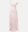 Vivienne Westwood Nova Grace Draped Asymmetric Gown In Multi