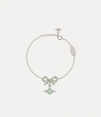 Vivienne Westwood Octavie Bracelet Platinum-apple-green-light-green-cz Platinum-apple-green-light-green-cz Women