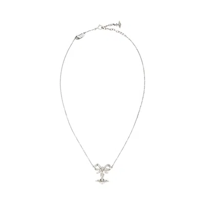 Pre-owned Vivienne Westwood Octavie Choker 'platinum/white/clear' | Silver | Women's Size Onesize
