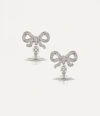 Vivienne Westwood Bow Earrings In Silver