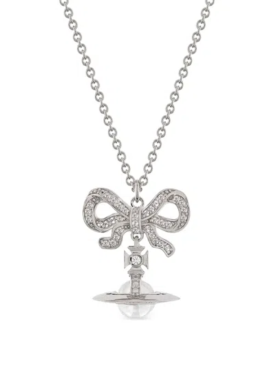 Vivienne Westwood Octavie Pendant Necklace In Metallic
