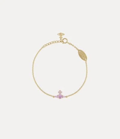 Vivienne Westwood Ofelia Bracelet Gold-lavender-cz Gold-lavender-cz Women