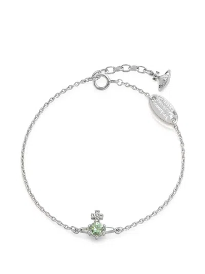 Vivienne Westwood Ofelia Crystal-embellished Bracelet In Metallic