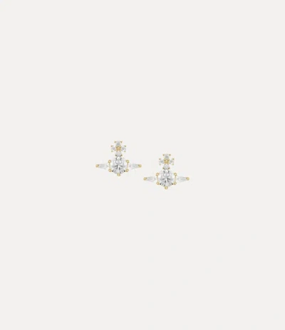 Vivienne Westwood Ofelia Earrings Gold Silver / Cubic Zirconia Women