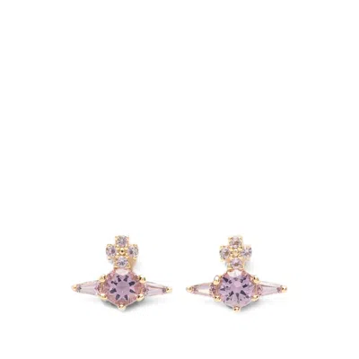 Vivienne Westwood Ofelia Orb Crystal-embellished Earrings In Metallic