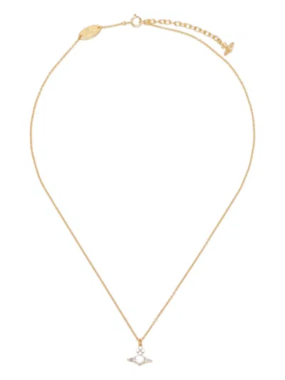 Vivienne Westwood Ofelia Crystal-embellished Necklace In Gold