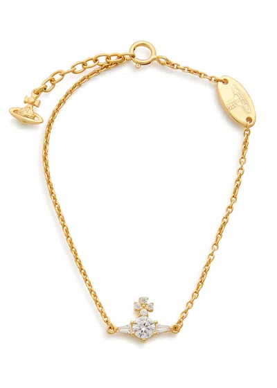 Vivienne Westwood Ofelia Orb Sterling Silver Bracelet In Gold