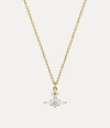 Vivienne Westwood Ofelia Pendant Necklace Gold-white Gold-white Women In Gold