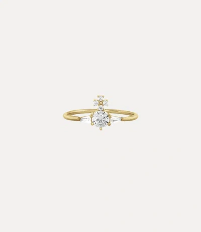 Vivienne Westwood Ofelia Ring Gold Silver / Cubic Zirconia Unisex