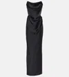 Vivienne Westwood Off-shoulder Satin Gown In Black