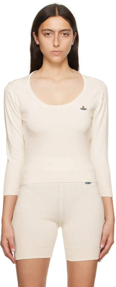 Vivienne Westwood Off-white Bebe Sweater In A402 Cream