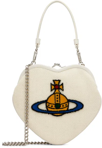 Vivienne Westwood Off-white Belle Heart Frame Bag