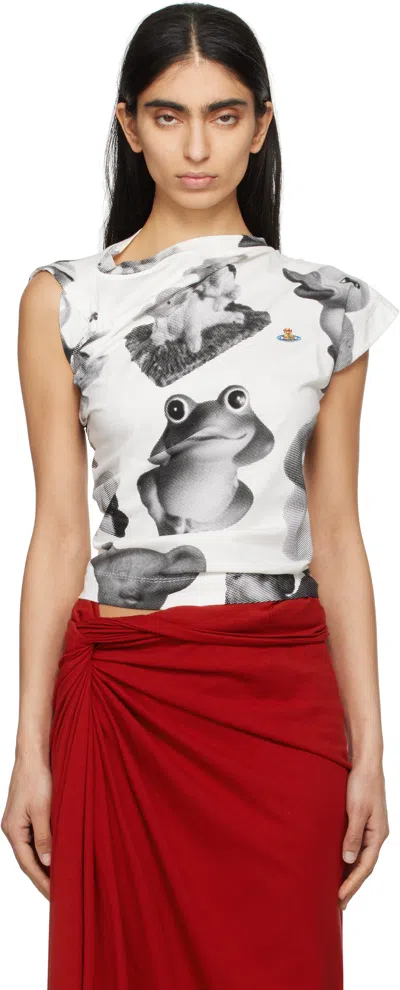 Vivienne Westwood Off-white Hebo T-shirt In A307 Figurine
