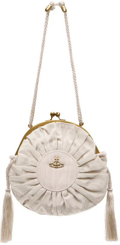 Vivienne Westwood Off-white Rosie Circle Frame Crossbody Bag