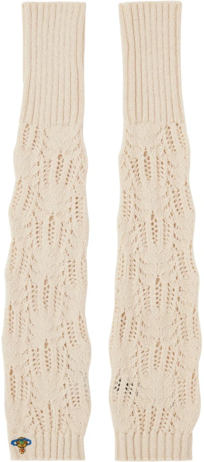 Vivienne Westwood Off-white Samantha Arm Warmers In A408 Cream