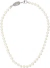 Vivienne Westwood Off-white Stuart Necklace In Platinum