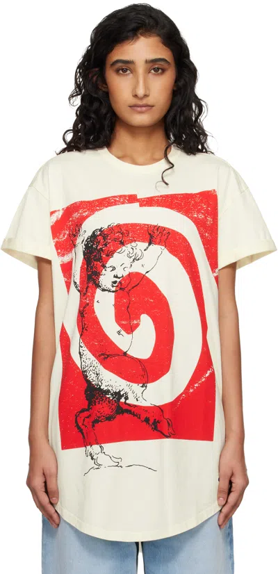 Vivienne Westwood Off-white Swirl Longline T-shirt