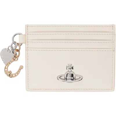 Vivienne Westwood Off-white Charms Card Holder