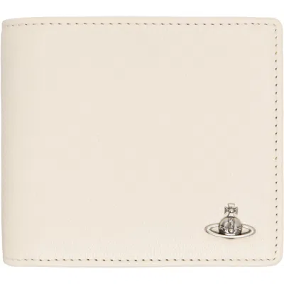 Vivienne Westwood Off-white Coin Pocket Man Wallet In Pattern