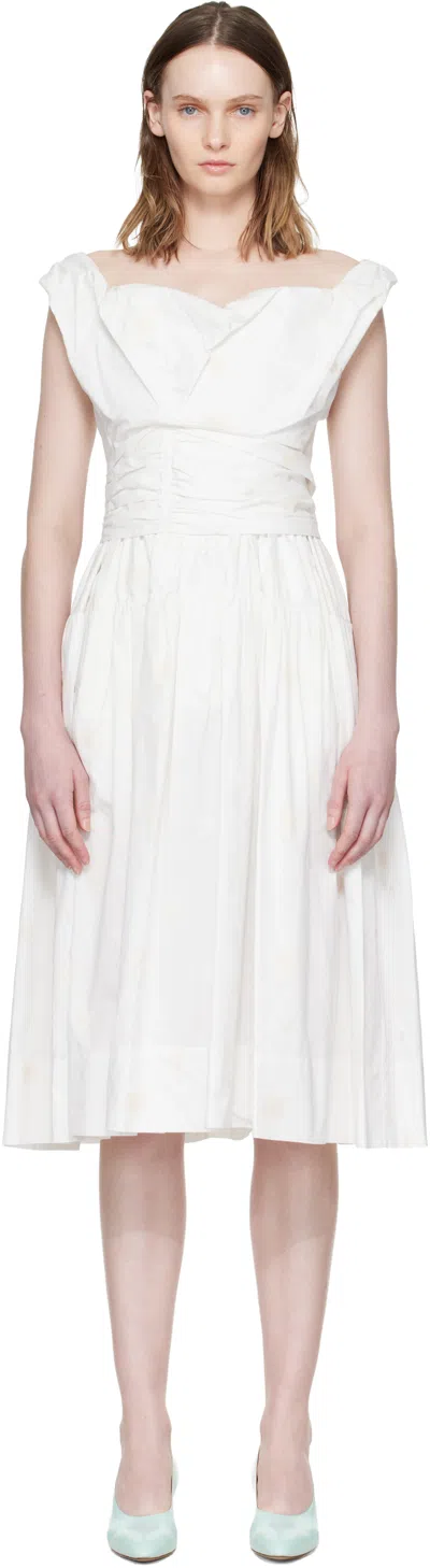 Vivienne Westwood Off-white Sunday Corset Midi Dress