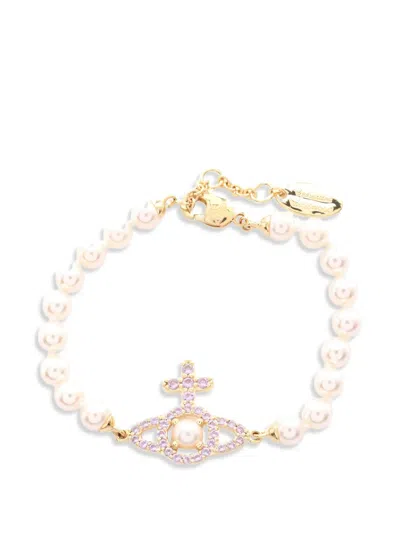 Pre-owned Vivienne Westwood Olympia Bracelet In Gold