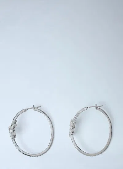 Vivienne Westwood Olympia Hoop Earrings In Silver