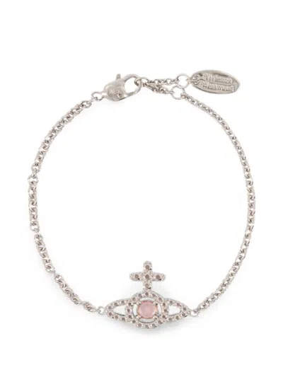 Vivienne Westwood Olympia Orb Bracelet In Silver