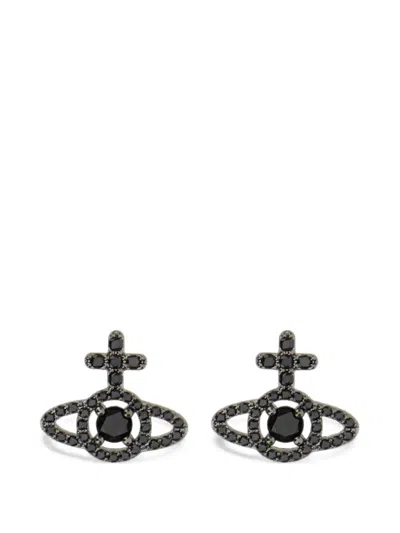 Vivienne Westwood Olympia Orb Earrings In Black
