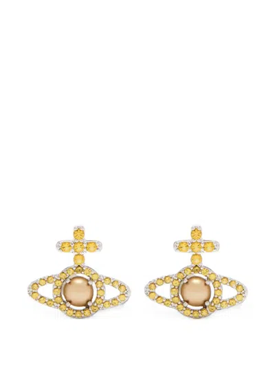 Vivienne Westwood Olympia Orb Earrings In Gold