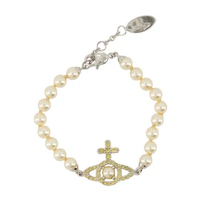 Vivienne Westwood Olympia Pearl Bracelet In Neutral