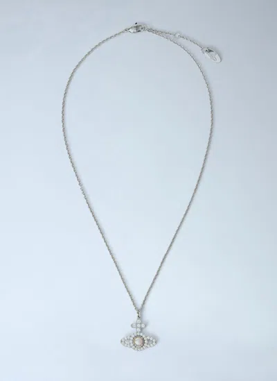 Vivienne Westwood Olympia Pearl Pendant In Pink